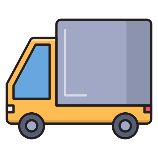 Delivery Truck Vector Stall Lineal Color Icon