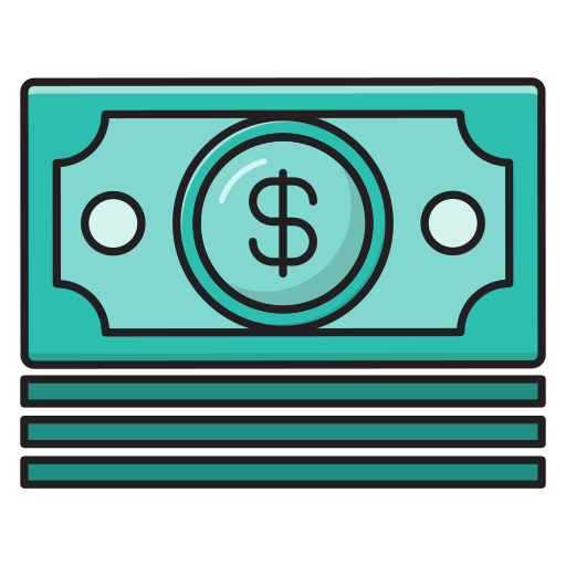 Money Vector Stall Lineal Color icon