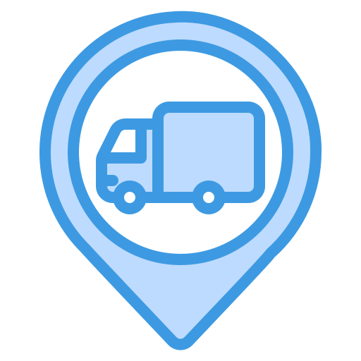 camión de reparto icono gratis