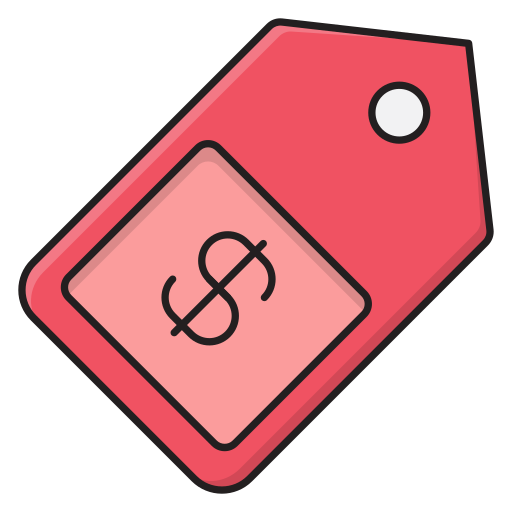 etiqueta de precio icono gratis