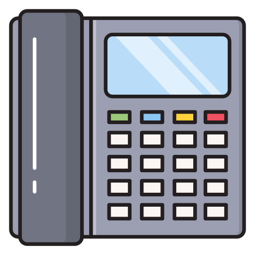 teléfono fijo icono gratis