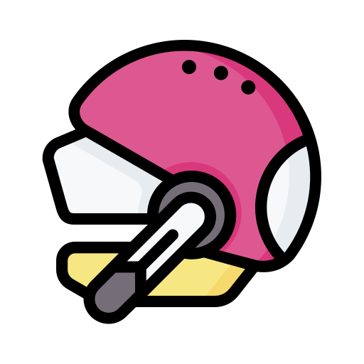 Helmet Generic Outline Color Icon