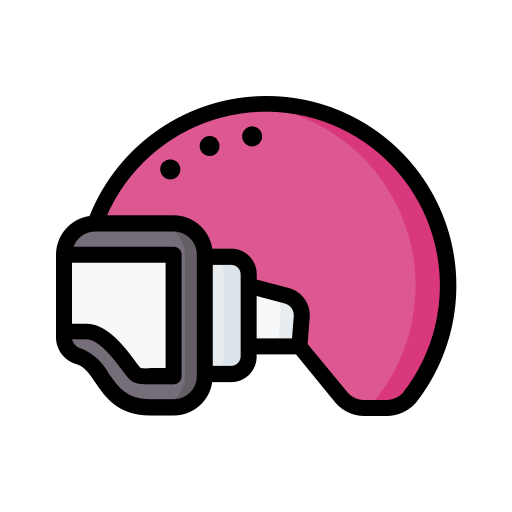 Helmet Generic Outline Color icon