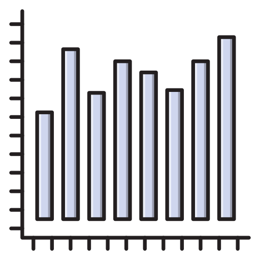 gráfico de barras icono gratis