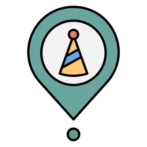 Map Locator Generic Outline Color Icon