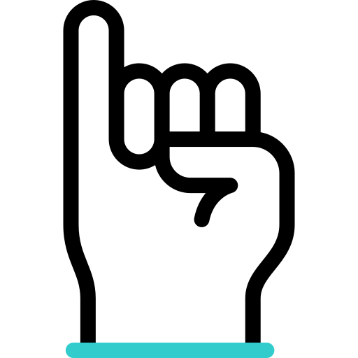 petit doigt Icône gratuit
