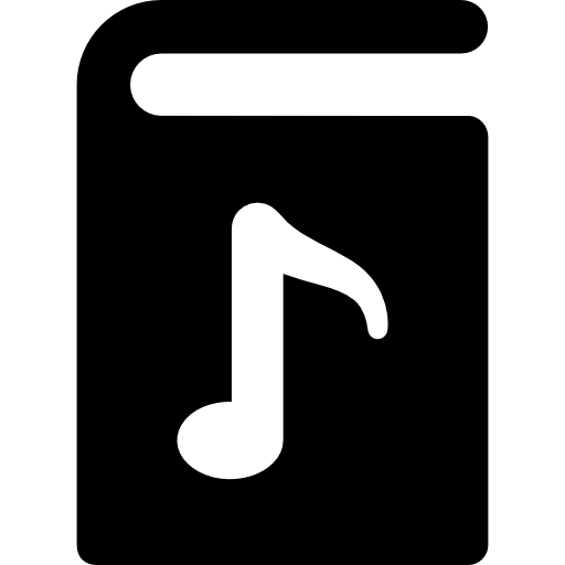 libro de música icono gratis