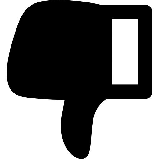 pouce vers le bas Icône gratuit