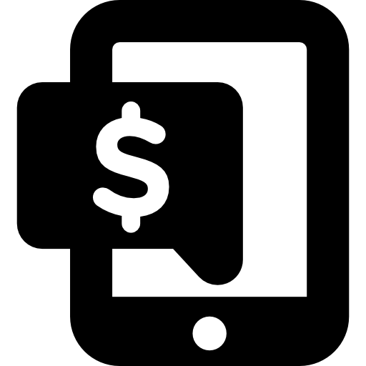 notificación con signo de dólar icono gratis