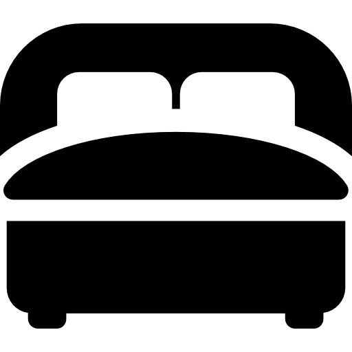 cama para dos personas icono gratis