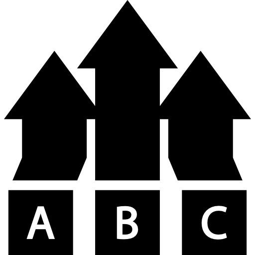 tabla de artículos abc icono gratis