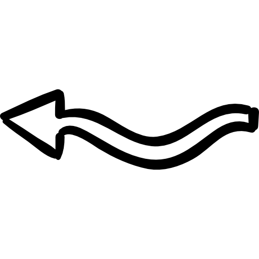 Free Icon Squiggly Arrow