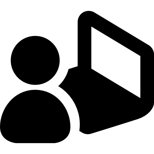 laptop user icon