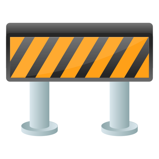 Traffic barrier Generic Flat Gradient icon