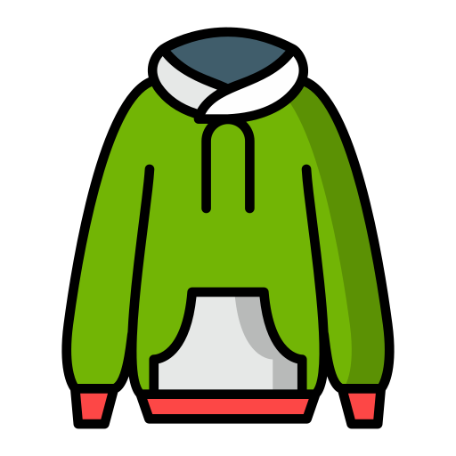 Hoodie Generic Outline Color icon