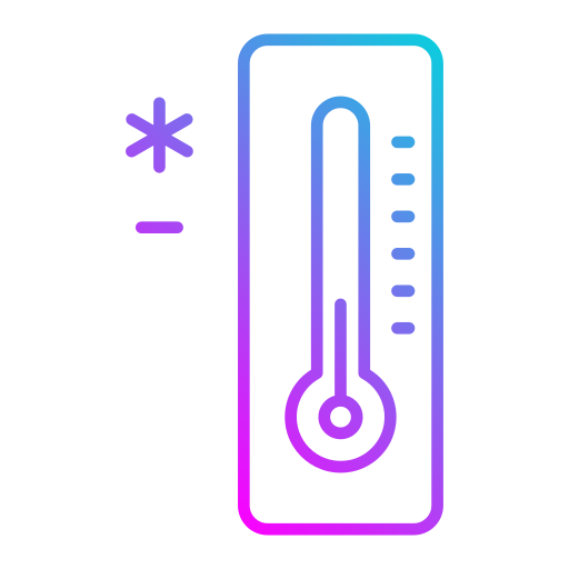 baja temperatura icono gratis