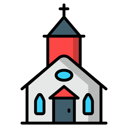 Church Generic Outline Color Icon