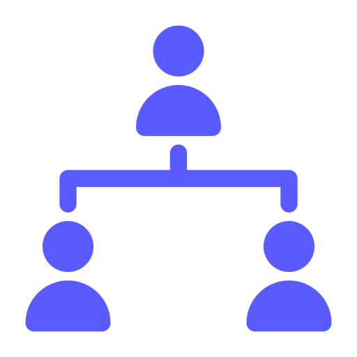 estructura jerarquica icono gratis