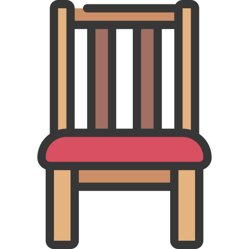 Dining chair - Free furniture and household icons