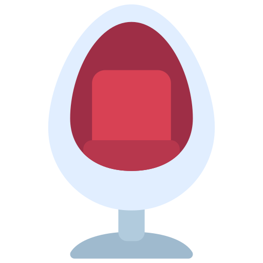 silla egg icono gratis