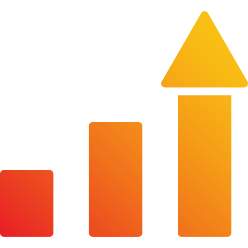 Growth Chart Generic Flat Gradient Icon