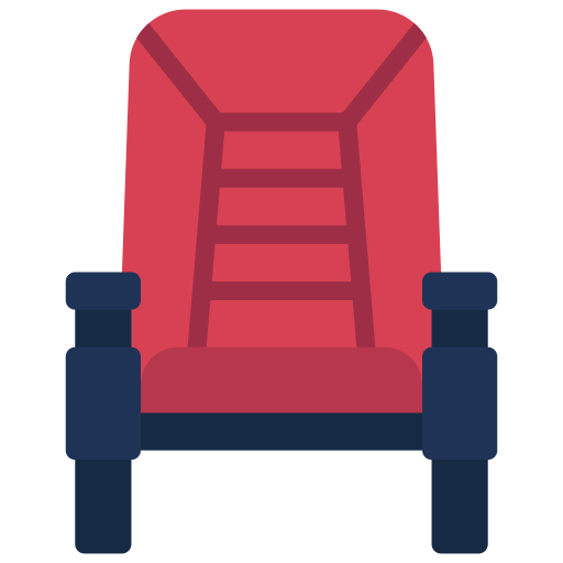 asiento de cine icono gratis