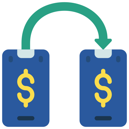 transacción monetaria icono gratis