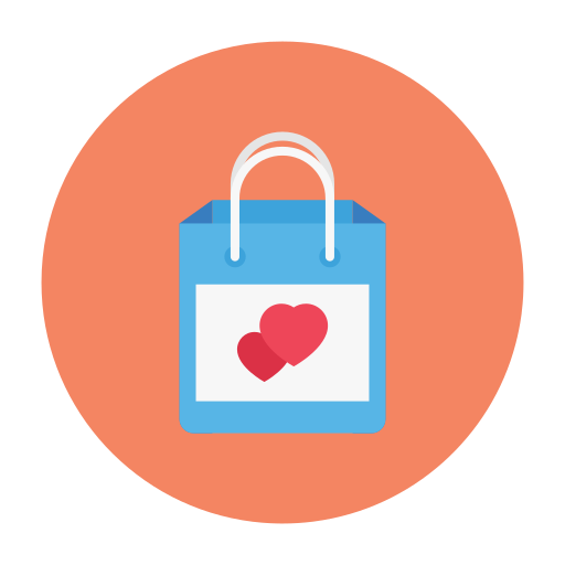 Shopping bag - Free valentines day icons