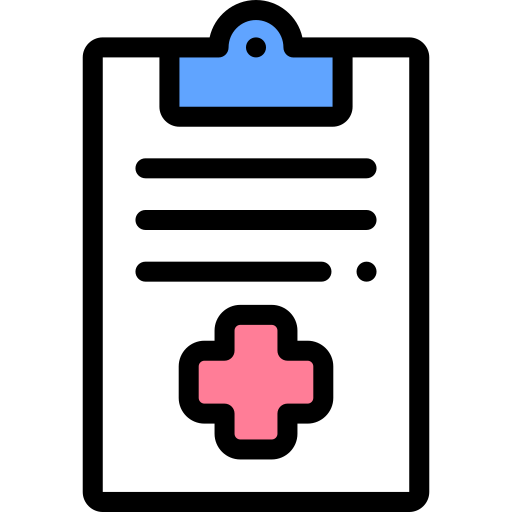 informe médico icono gratis