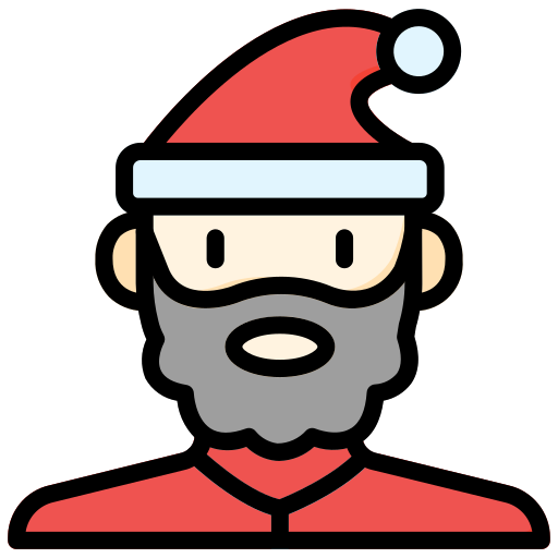 papá noel icono gratis