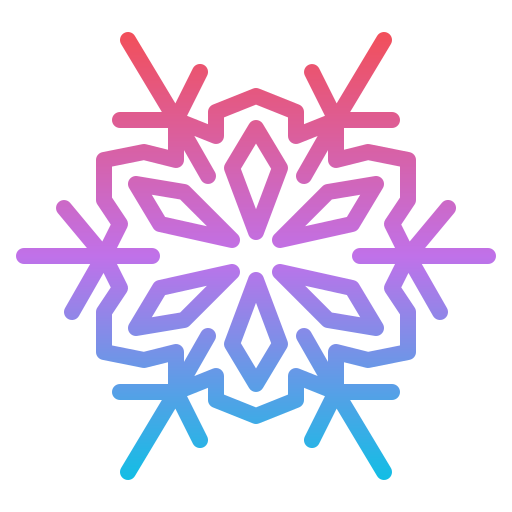 Snowflake Iconixar Gradient icon