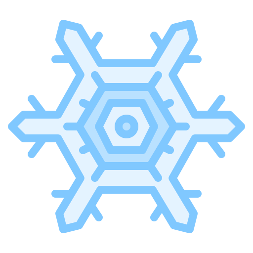 Snowflake Iconixar Lineal Color icon