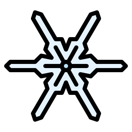 Snowflake Iconixar Lineal Color icon