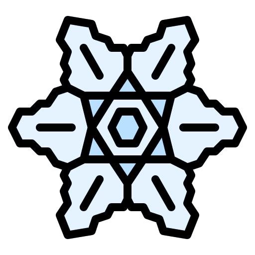 Snowflake Iconixar Lineal Color Icon