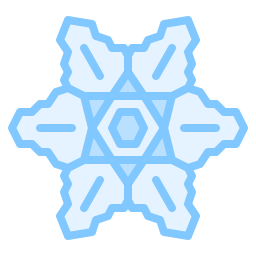 Snowflake Iconixar Lineal Color icon