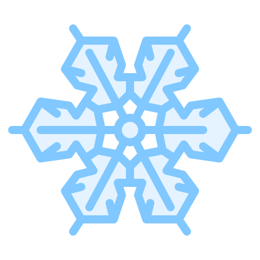 Snowflake Iconixar Lineal Color icon