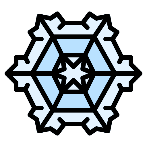 Snowflake Iconixar Lineal Color icon