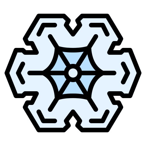 Snowflake Iconixar Lineal Color icon