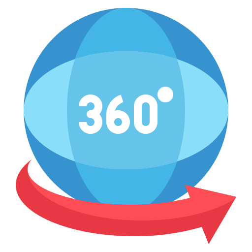 vista 360 icono gratis