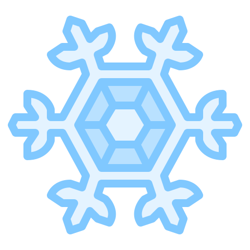 Snowflake Iconixar Lineal Color icon