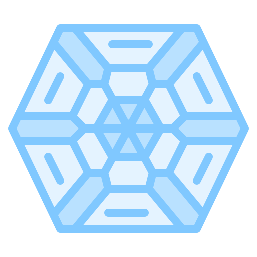 Snowflake Iconixar Lineal Color icon