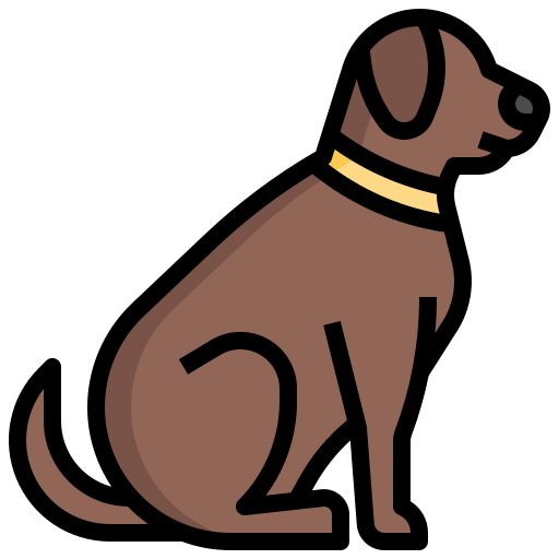 Dog Generic Outline Color icon