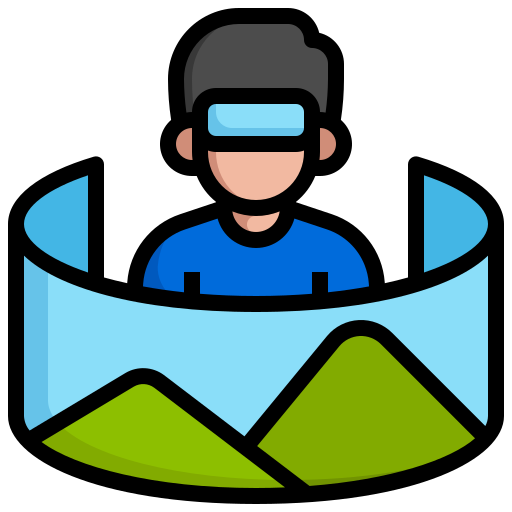 tour virtuel Icône gratuit tour virtuel Icône gratuit