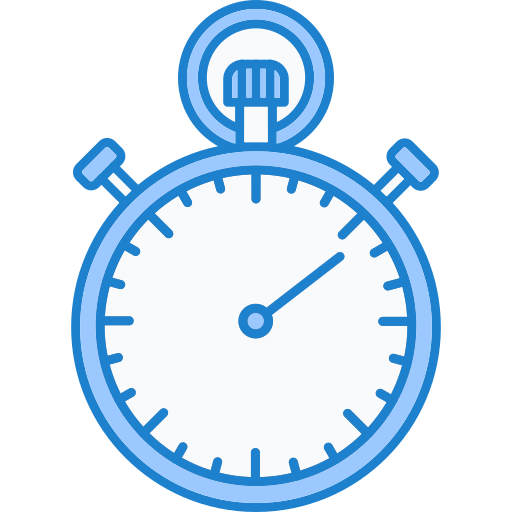 Stopwatch Generic Blue icon