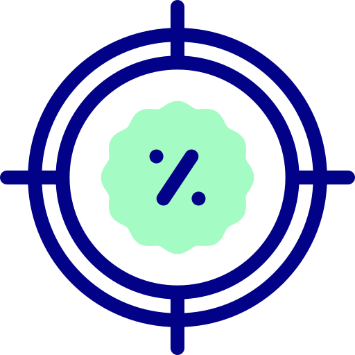 punto de mira icono gratis