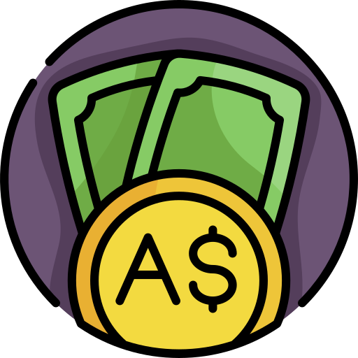 Австралийский доллар бесплатно иконка