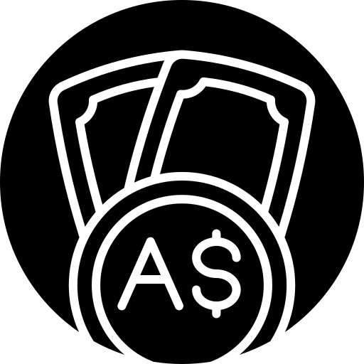 Australian dollar free icon Australian dollar free icon