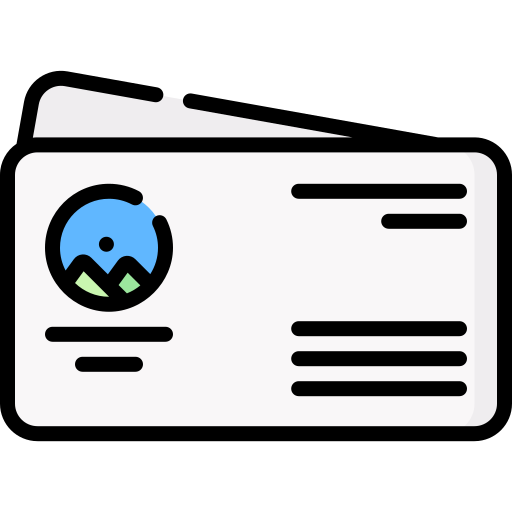 carte de visite Icône gratuit