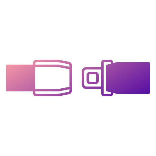 cinturón de seguridad icono gratis