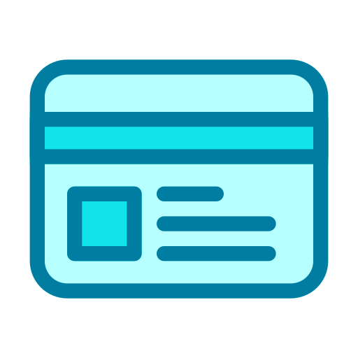 Credit Card Generic Blue Icon